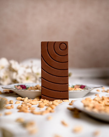 Salted Peanut Gianduja Dark Chocolate 54% Cavasachocolates